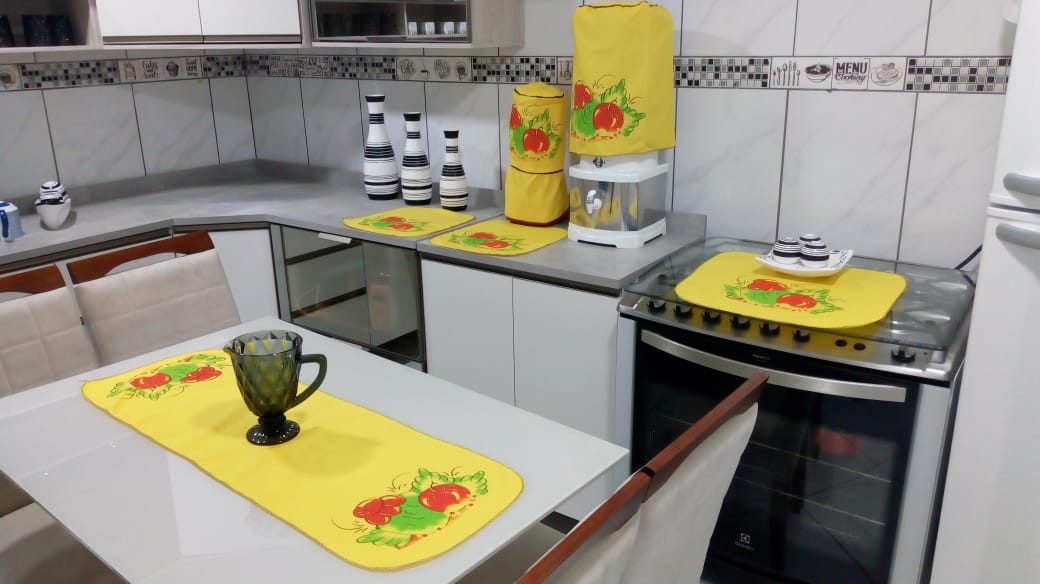 Kit capas de cozinha com 5 peças